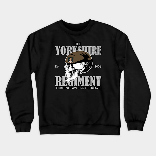 Yorkshire Regiment (distressed) Crewneck Sweatshirt by TCP